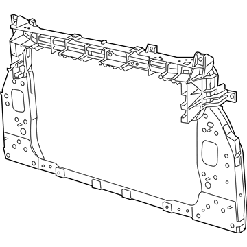 68507652AA Market (OEM) suporte do radiador montado (painel de montagem de fixação das luzes)