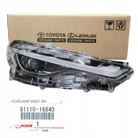 Правая фара 8111016840 Toyota
