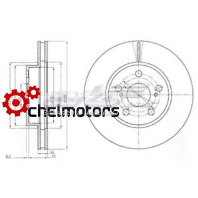 Передние тормозные диски BG4269 Delphi