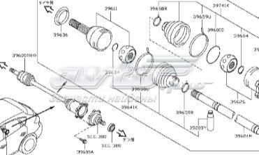 Полуось задняя правая IK396001BB0A Market (OEM)