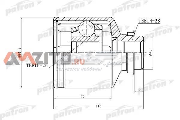 Внутренний шрус PATRON PCV1166