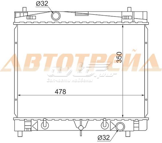 Радиатор TY000W90 SAT