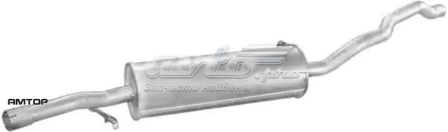 Silenciador, parte central 08218 Polmostrow