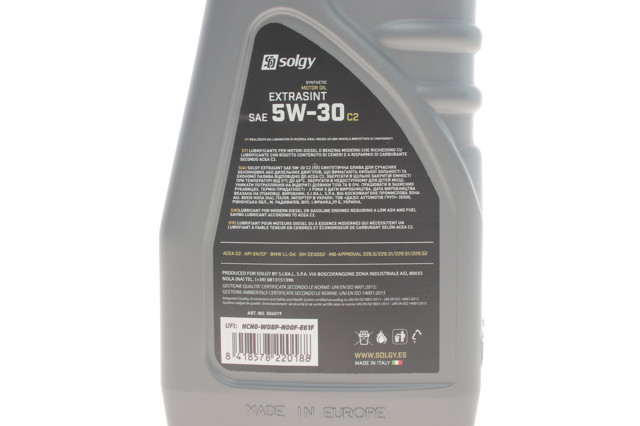 504019 Solgy Масло двигателя