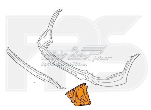 Защита бампера заднего FPS FP3247221 цена, от 37.42 USD