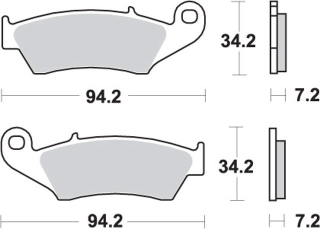 694SI SBS sapatas do freio dianteiras de disco