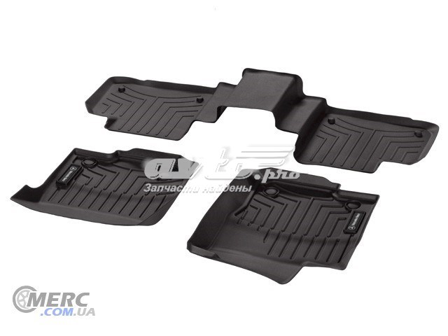 Tapetes dianteiros + traseiros, kit para Mercedes ML/GLE  W166