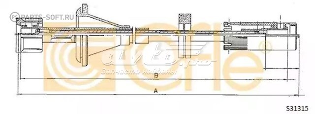 S31315 Cofle cabo de acionamento de velocímetro