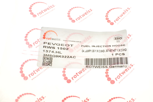 Обратная топливная трубка RWS1502 Rotweiss