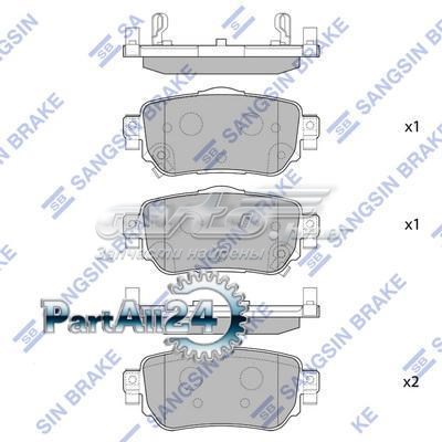 Купить SP4140 Sangsin Колодки тормозные задние, дисковые