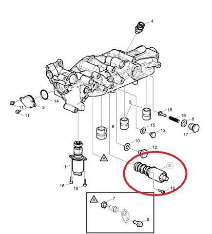 Купить 7421356266 Renault (RVI) Клапан регулировки давления масла
