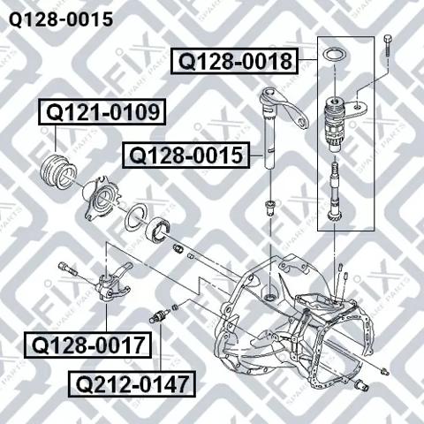 Ось вилки сцепления Q-fix Q1280015