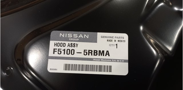 Капот Nissan/Infiniti F51005RBMA цена, от 198.36 USD