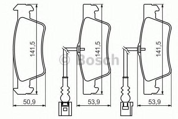 986494219 Bosch Колодки тормозные дисковые комплект
