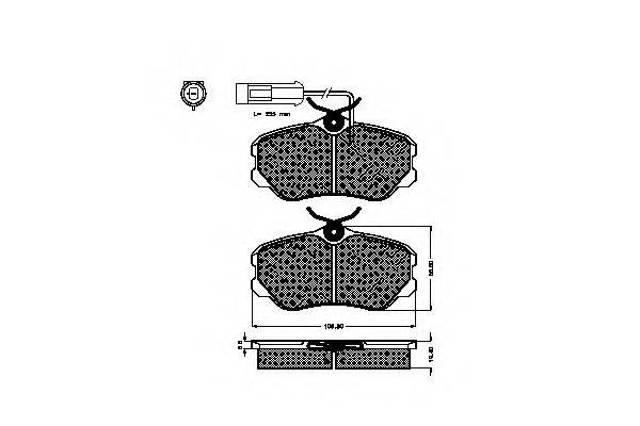 Колодки тормозные передние дисковые FIAT 5895983
