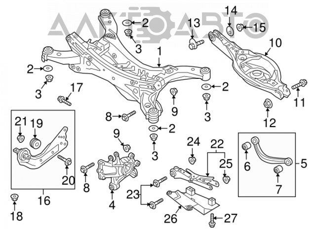 Купить TK4928C10 Mazda Рычаг задней подвески верхний