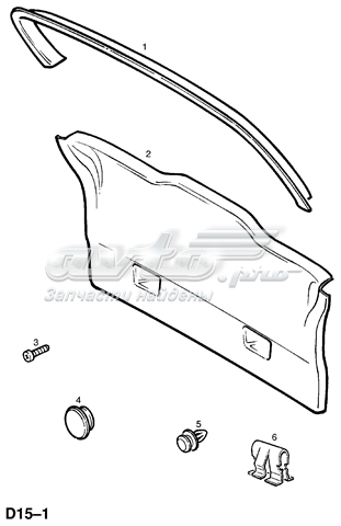 Revestimento (cobrimento) de tampa de porta-malas (de 3ª/5ª porta traseira) para Opel Zafira (F75)