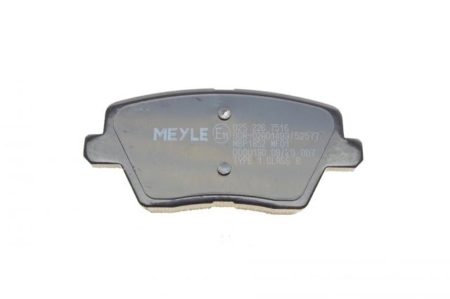 0252267516 Meyle Колодки тормозные дисковые комплект