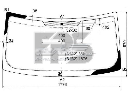 Лобовое стекло GS2801D18P FPS