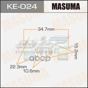 Пистон (клип) крепления молдинга двери KE024 Masuma