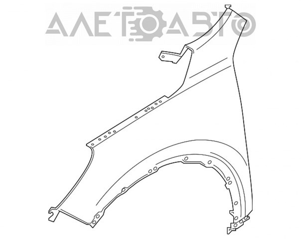 Крыло переднее правое LJ6Z16005A Ford