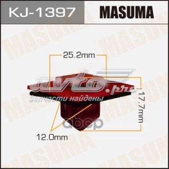 Купить KJ1397 Masuma Клипса молдинга крыла