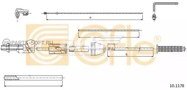 Трос газа 101178 Cofle