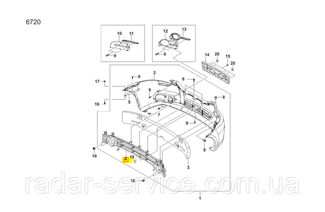 Шина бампера переднего ZAZ SF69Y02803080 цена, от 44.92 USD