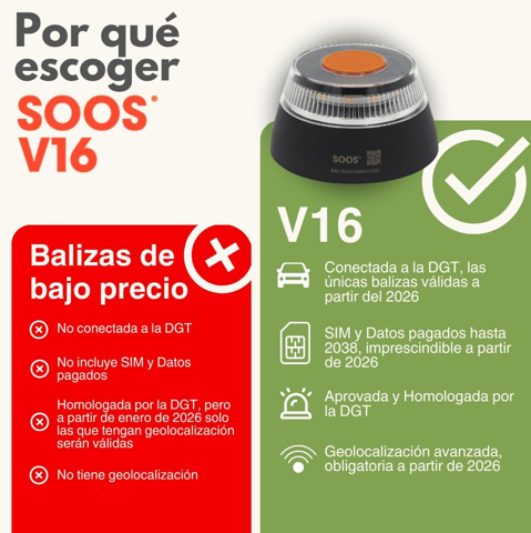 Luz V16 FLASHLEDSOS Flashled