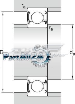 Підшипник коробки передач 63092RS1C3 SKF