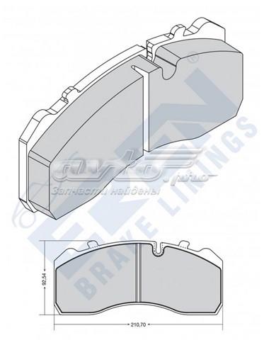 Тормозные колодки Eren D301