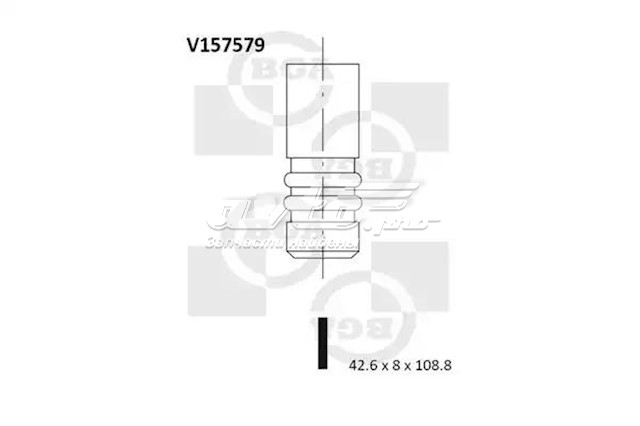 Купить V157579 BGA Впускной клапан