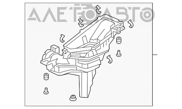 Корпус воздушного фильтра, нижняя часть Honda 172016L2A01 цена, от 95.61 USD
