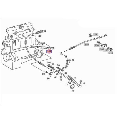 A6683010015 Mercedes тяга педали газа