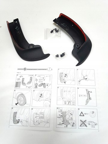 Protetores de lama dianteiros, kit para Opel Corsa (X15)