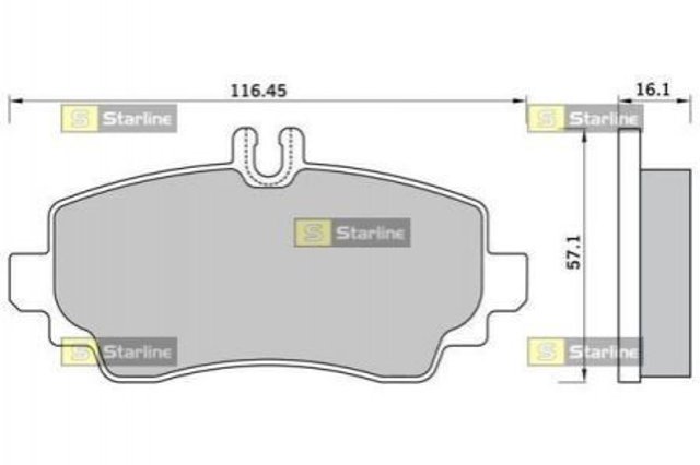 Купить BDS369 Starline Колодки тормозные