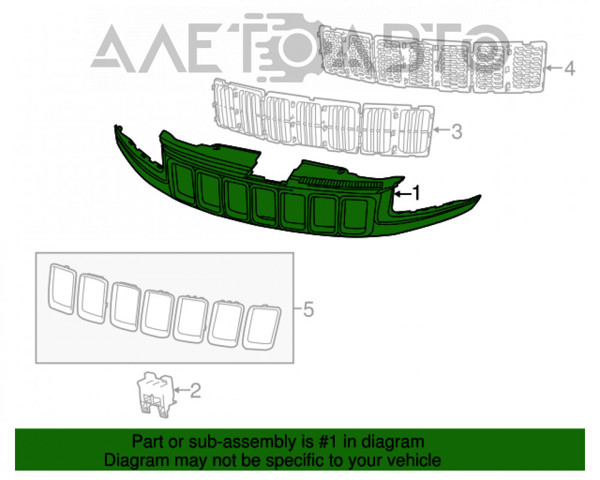 Облицовка радиатора FPS FP3809992 цена, от 200.44 USD