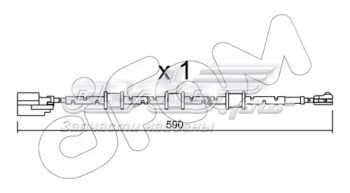 Датчик износа тормозных колодок передний CIFAM SU322