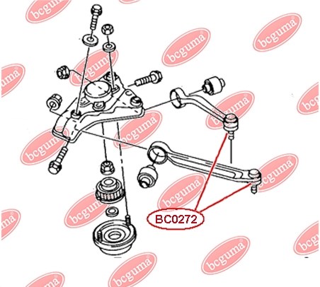 BC0272 Bcguma Пыльник опоры шаровой верхней