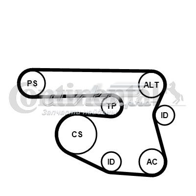 Ремень приводной 6PK1870K1 Continental/Siemens