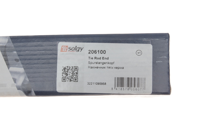 206100 Solgy Наружный наконечник рулевой тяги