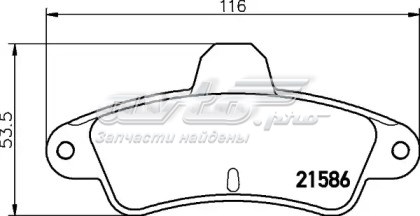 Колодки тормозные задние дисковые MINTEX MDB1885