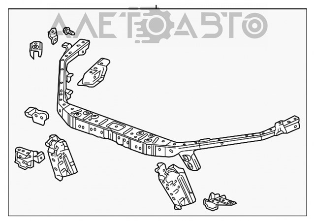 Рамка радиатора верхняя General Motors 84169875