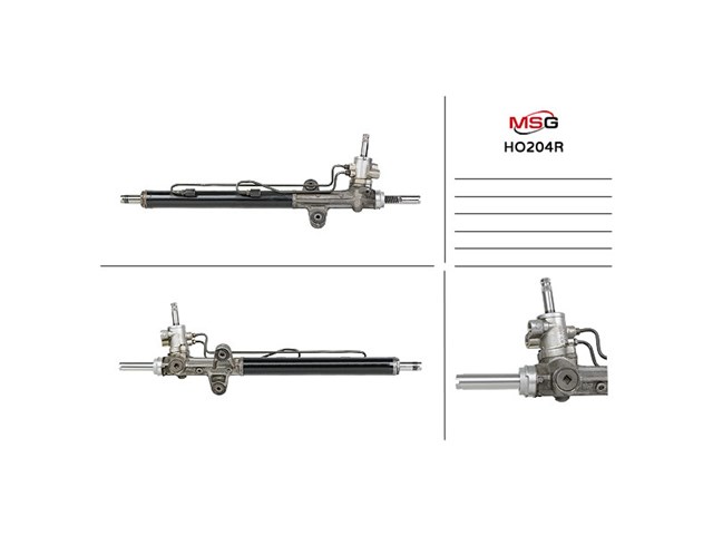 Реечный рулевой механизм MSG HO204R цена, от 170.32 USD
