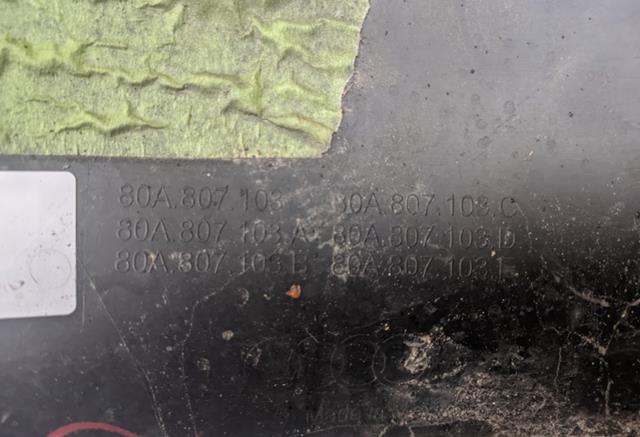 80A807107LGRU VAG Угол бампера левый