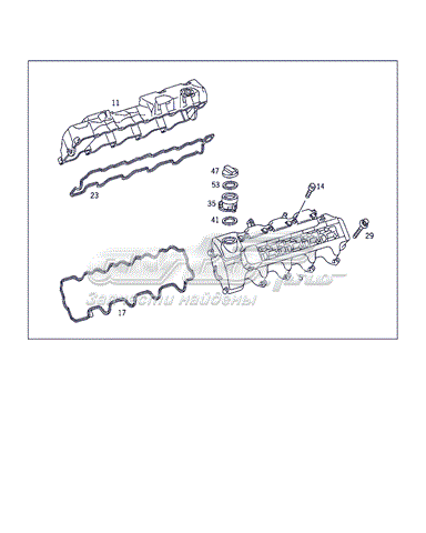 Клапанная крышка A1130100730 Mercedes