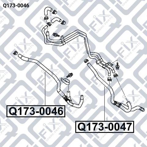 Фланец системы охлаждения Q-fix Q1730046 цена, от 5.69 USD