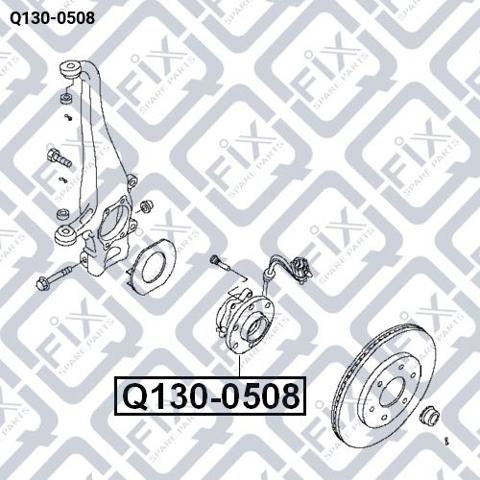 Ступицы передних колес Q-fix Q1300508 цена, от 70.38 USD