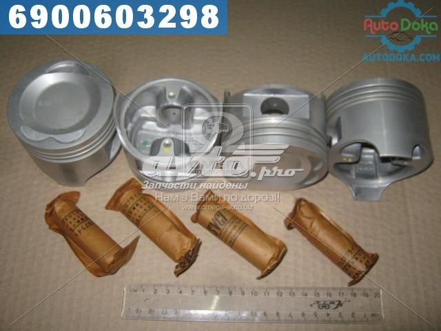 Pistão (kit para um motor), 2ª reparação ( + 0,50) para Mitsubishi Outlander 