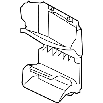 Воздуховод (дефлектор) радиатора интеркуллера на KIA Sorento III 